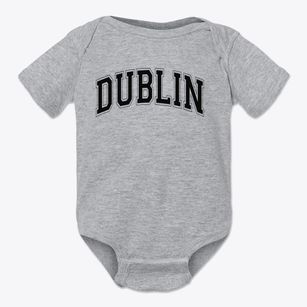 Dublin Elementary School Varsity Arch Baby Onesie