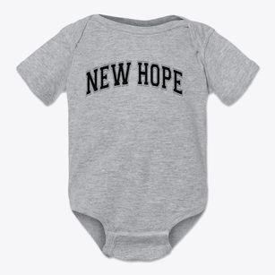 New Hope Elementary School Varsity Arch Baby Onesie