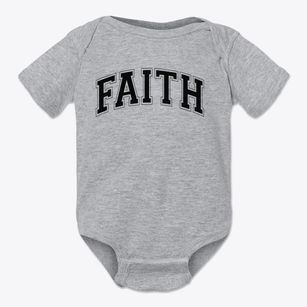 Faith Christian School Varsity Arch Baby Onesie