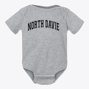 North Davie Middle School Varsity Arch Baby Onesie