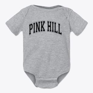 Pink Hill Elementary School Varsity Arch Baby Onesie