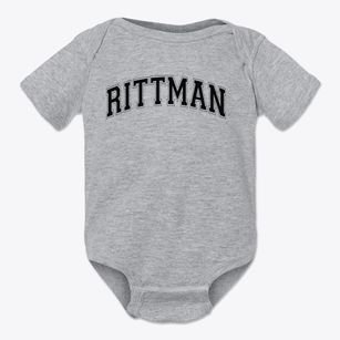 Rittman Elementary School Varsity Arch Baby Onesie