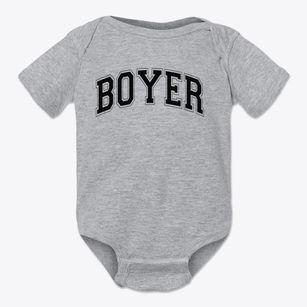 Boyer Kindergarten Center Varsity Arch Baby Onesie