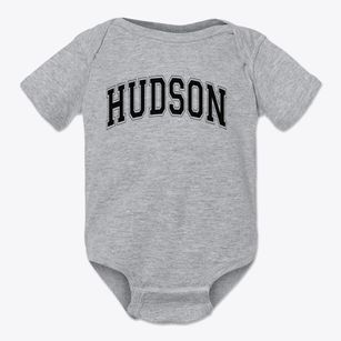 Hudson Elementary School Varsity Arch Baby Onesie