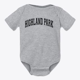 Highland Park Elementary School Varsity Arch Baby Onesie