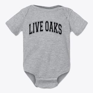Live Oaks Career Development Center Varsity Arch Baby Onesie