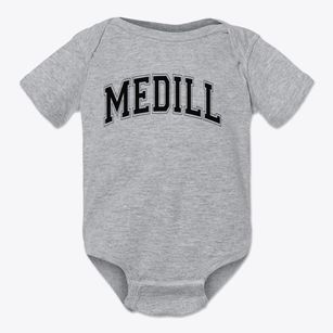 Medill Elementary School Varsity Arch Baby Onesie