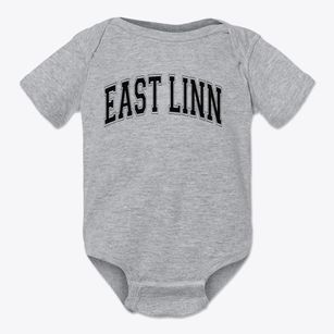 East Linn Christian Academy Varsity Arch Baby Onesie