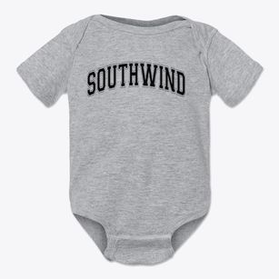 Southwind High School Varsity Arch Baby Onesie