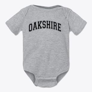 Oakshire Elementary School Varsity Arch Baby Onesie