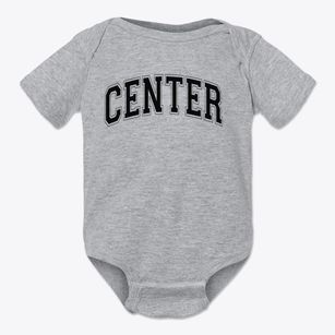 Center Elementary School Varsity Arch Baby Onesie