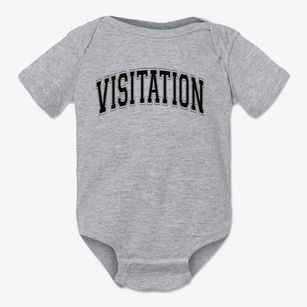 Visitation Parish Varsity Arch Baby Onesie
