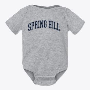Spring Hill Junior High School Varsity Arch Baby Onesie