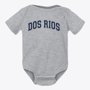 Dos Rios School Varsity Arch Baby Onesie