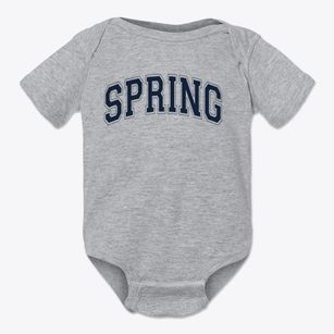 Spring High School Varsity Arch Baby Onesie