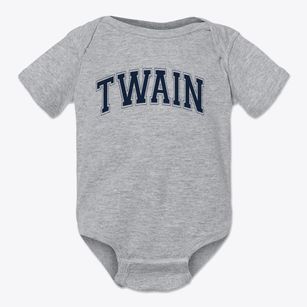 Twain Middle School Varsity Arch Baby Onesie