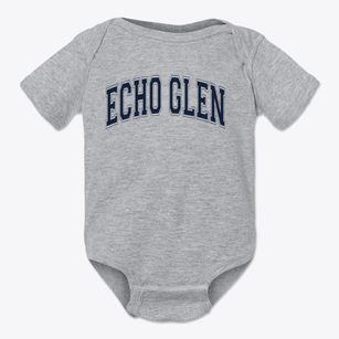 Echo Glen School Varsity Arch Baby Onesie