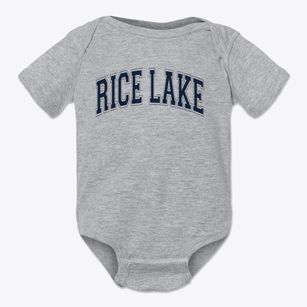 Rice Lake High School Varsity Arch Baby Onesie