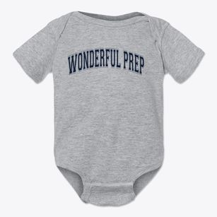 Wonderful College Prep Academy Varsity Arch Baby Onesie