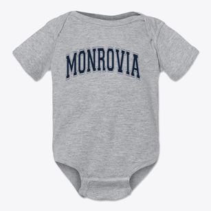 Monrovia Middle School Varsity Arch Baby Onesie