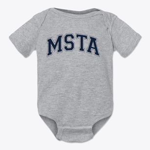 Mill School & Technology Academy Varsity Arch Baby Onesie