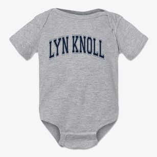 Lyn Knoll Elementary School Varsity Arch Baby Onesie
