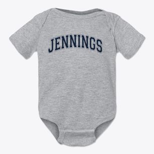 Jennings Elementary School Varsity Arch Baby Onesie