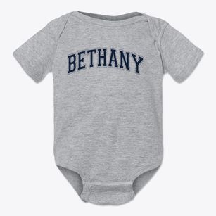 Bethany Christian School Varsity Arch Baby Onesie
