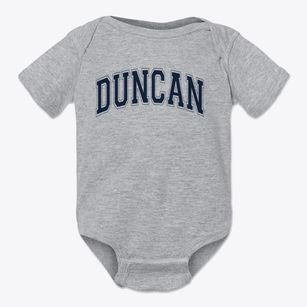 Duncan Middle School Varsity Arch Baby Onesie
