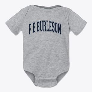 F E Burleson Elementary School Varsity Arch Baby Onesie