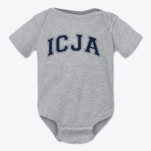 Ida Crown Jewish Academy Varsity Arch Baby Onesie