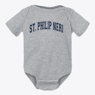 Saint Philip Neri School Varsity Arch Baby Onesie