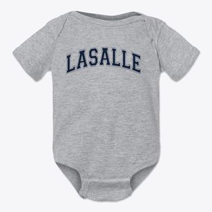 Lasalle Language Academy Varsity Arch Baby Onesie