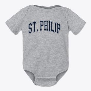 Saint Philip Lutheran School Varsity Arch Baby Onesie