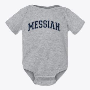Messiah Lutheran School Varsity Arch Baby Onesie
