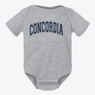 Concordia Lutheran School Varsity Arch Baby Onesie