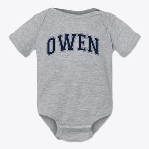 Owen Elementary School Varsity Arch Baby Onesie