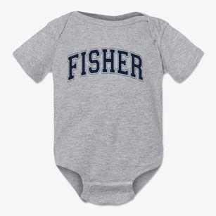 Fisher Elementary School 1 Varsity Arch Baby Onesie