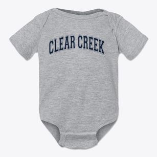 Clear Creek Elementary School Varsity Arch Baby Onesie