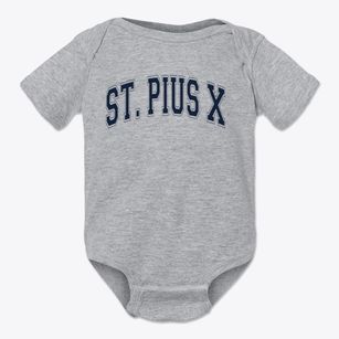 Saint Pius X Elementary School Varsity Arch Baby Onesie