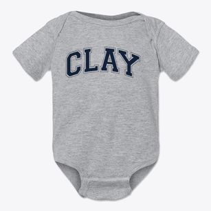Clay Center Community Middle School Varsity Arch Baby Onesie
