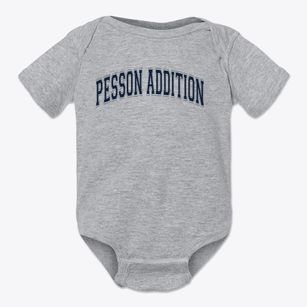 Pesson Addition Elementary School Varsity Arch Baby Onesie