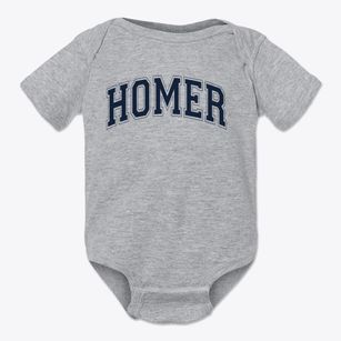 Homer Junior High School Varsity Arch Baby Onesie