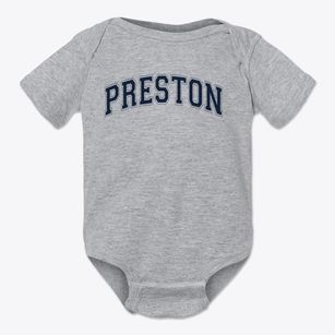 Preston Elementary School Varsity Arch Baby Onesie