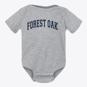 Forest Oak Middle School Varsity Arch Baby Onesie