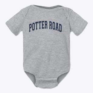 Potter Road Elementary School Varsity Arch Baby Onesie