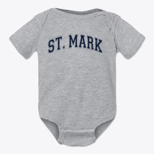 Saint Mark Elementary School Varsity Arch Baby Onesie