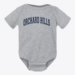 Orchard Hills Elementary School Varsity Arch Baby Onesie