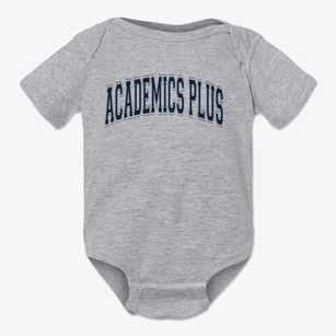 Academics Plus Charter High School Varsity Arch Baby Onesie