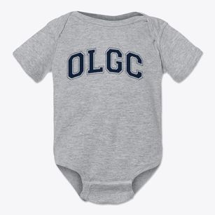 Our Lady Of Good Counsel School Varsity Arch Baby Onesie